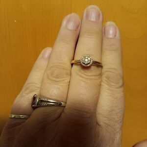 Elegant Gold and Silver Ring